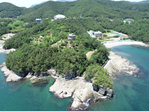 상족암의 전경