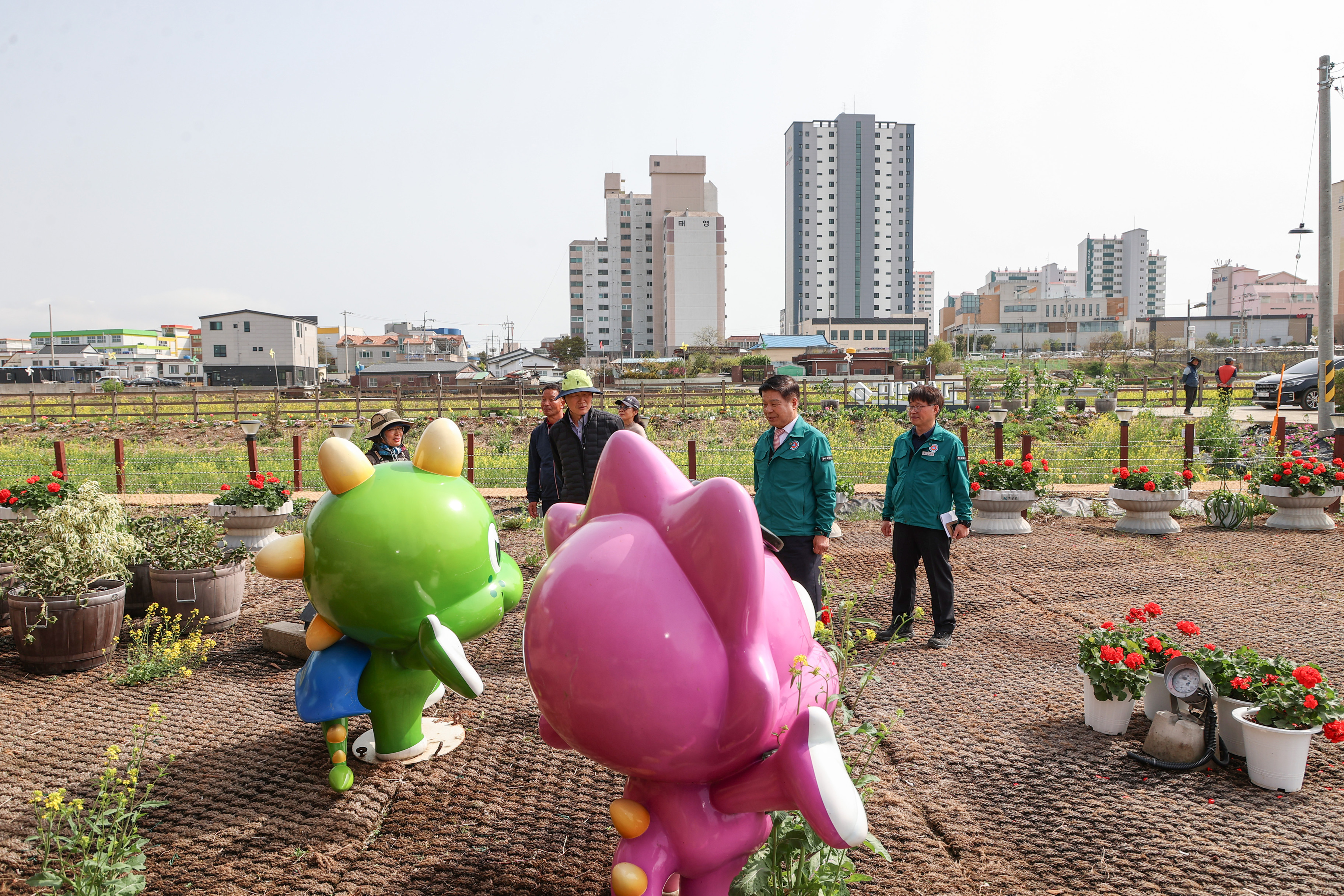 4월 18일 고성안뜰 경관농업 봄꽃 개방 현장방문 관련자료
